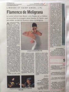 nota de prensa flamenco de Meligrana